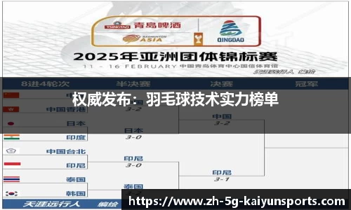 权威发布：羽毛球技术实力榜单